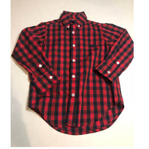 Red Beaufort Bonnet Company shirt, 3T